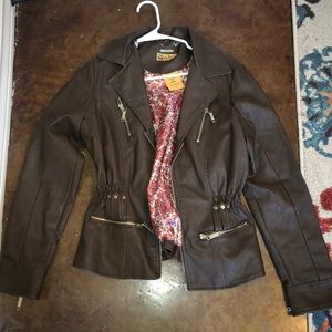 Faux Leather Jacket